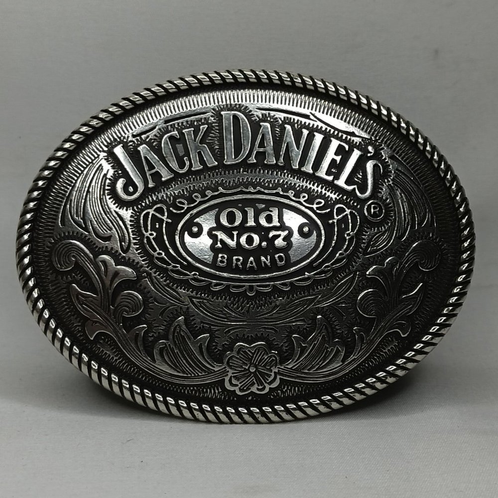 Vintage Nickel Plated Rodeo Belt Buckle